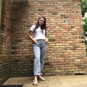 Gray Levi Button fly Jeans